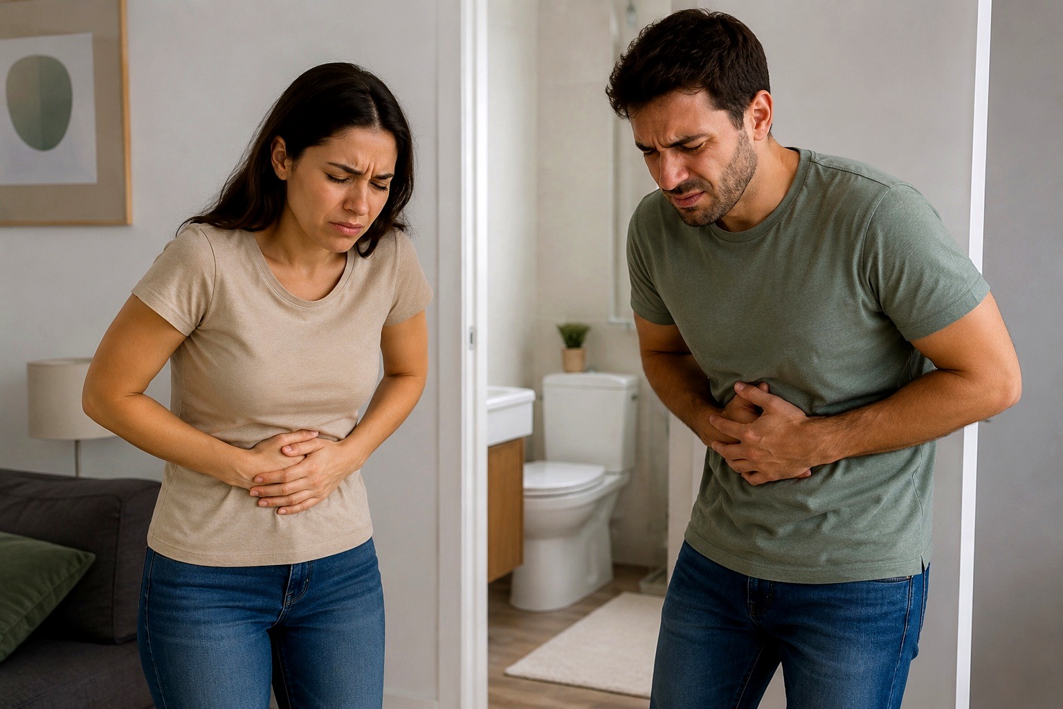 Personas con malestar abdominal